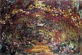 Claude Monet The Path under the Rose Trellises Giverny painting
